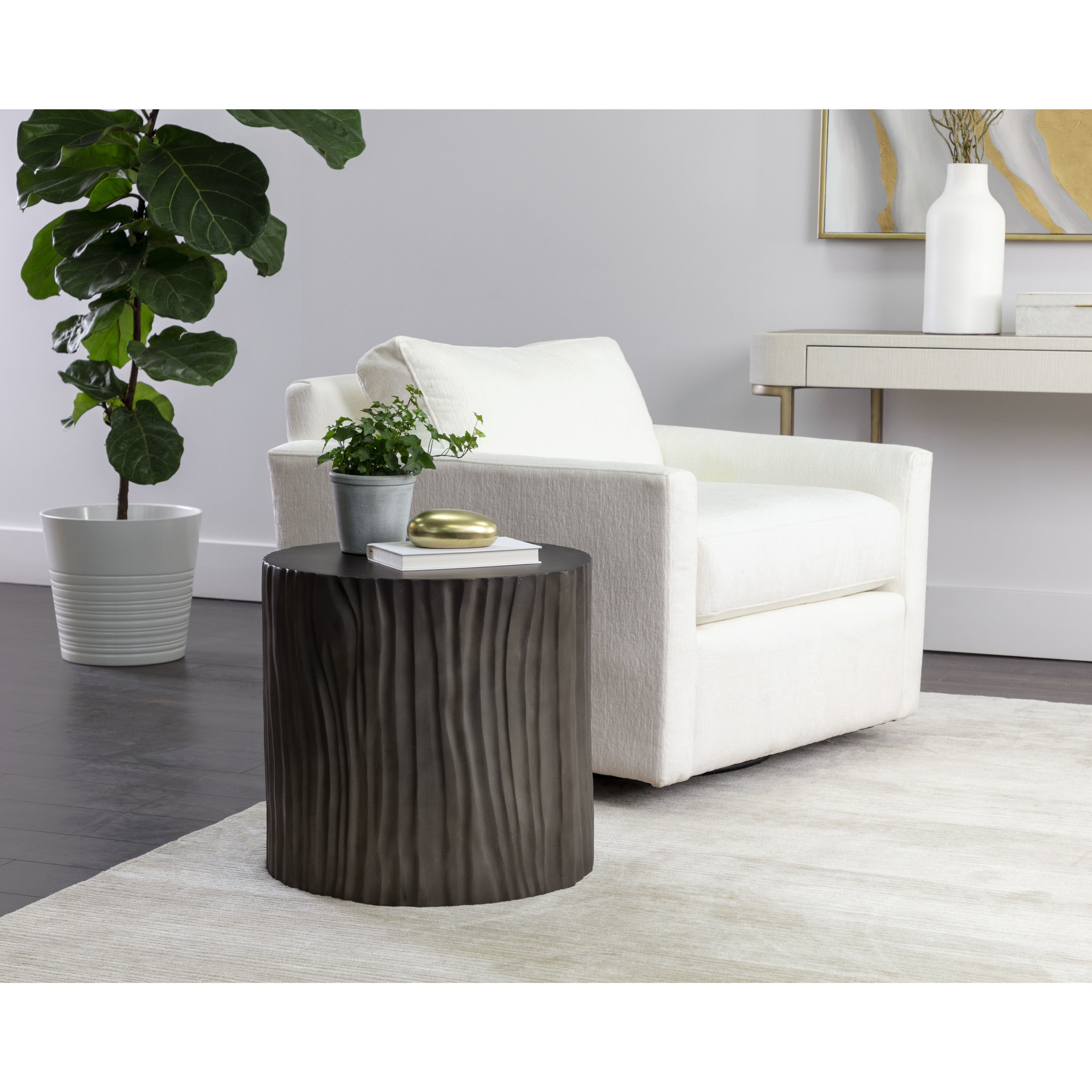 Shea 19.5 X 18.5 inch Grey End Table